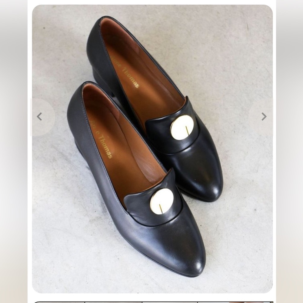 Anne Thomas Elisabeth Loafer Leather Black Shoes